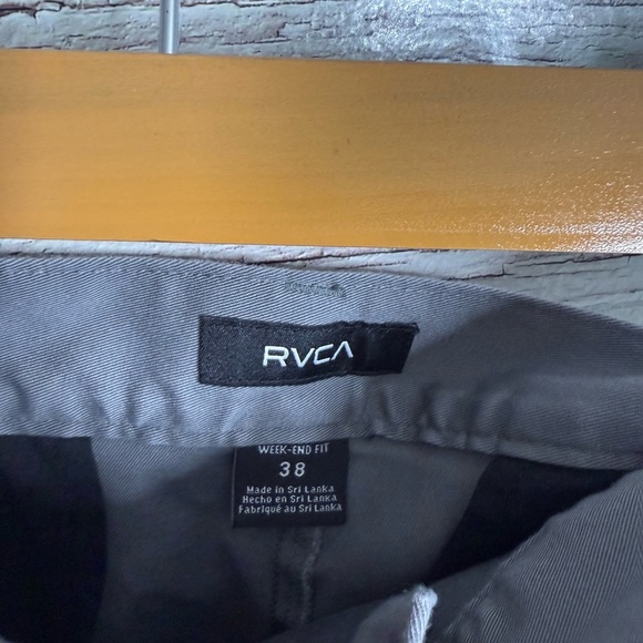 RVCA The Weekend Chino Shorts Size 38 gray - Picture 3 of 5